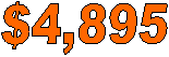 $4,895